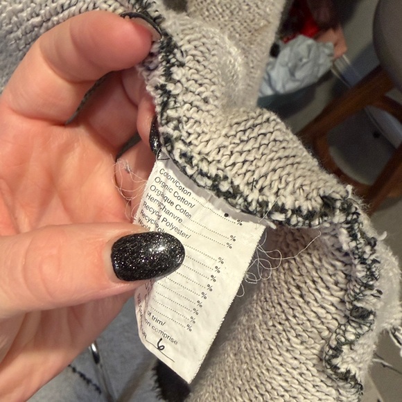 Pillar green grey  and Cream Women's Cardigan os - Picture 3 of 4